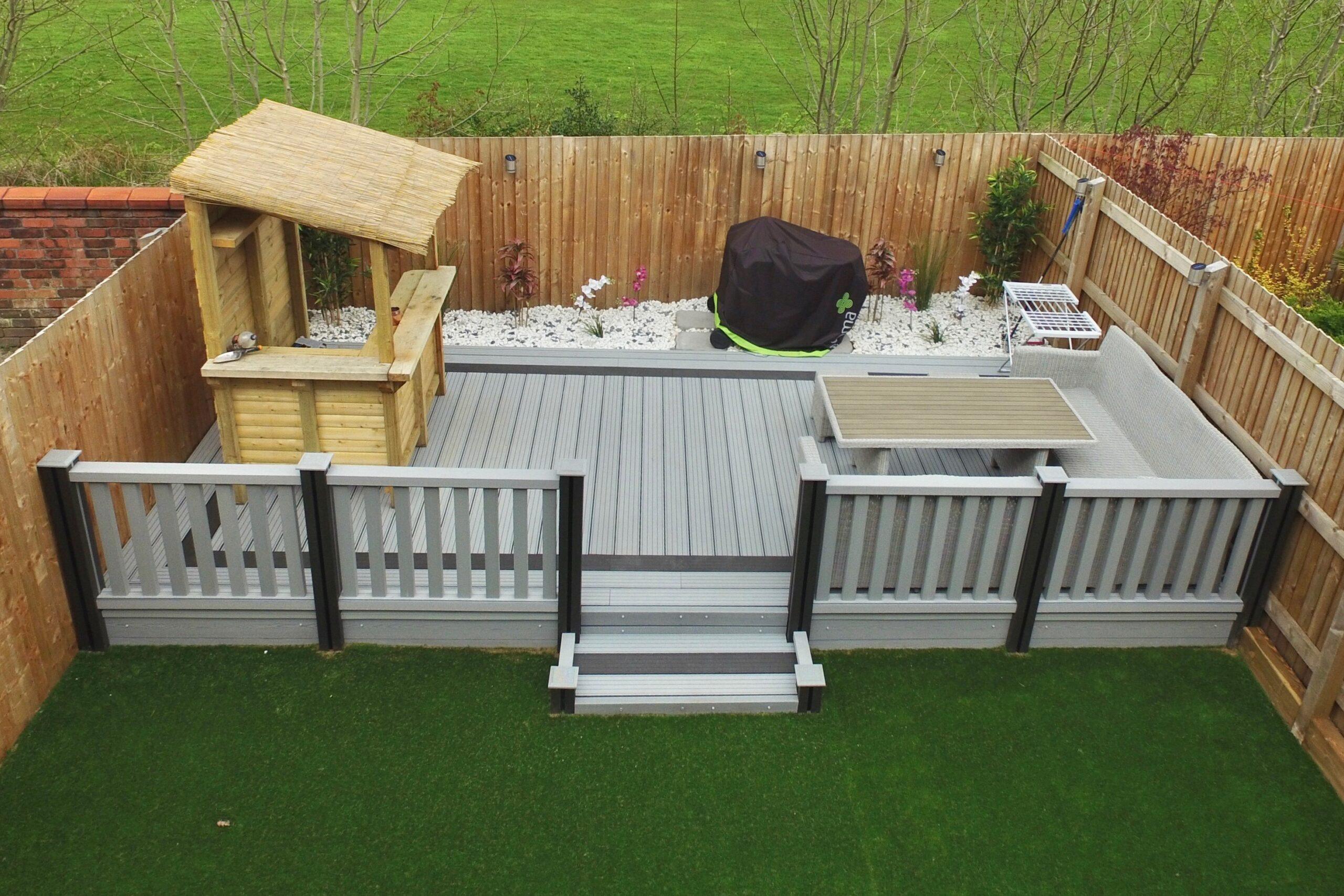 Small Tidy Salt Lake Silver Decking Project