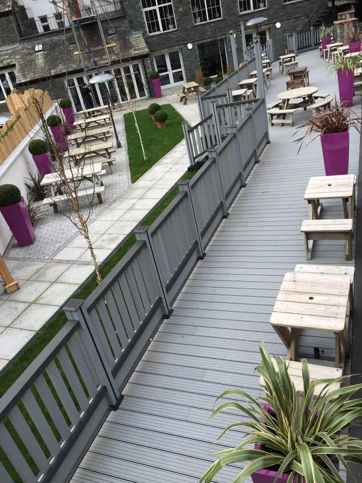 Salt Lake Silver Decking With Composite Cladding