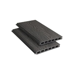 Composite Woodgrain Fencing Slat - Black - 1.8m