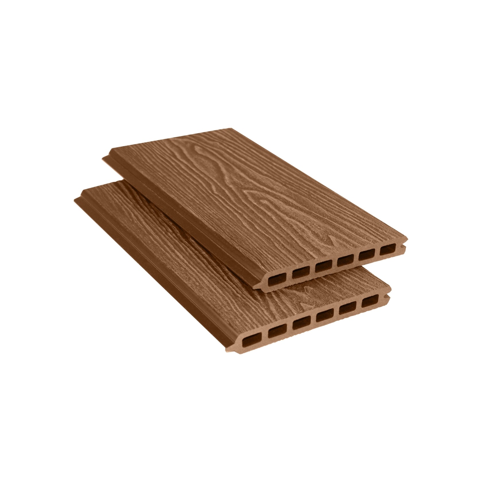 Composite Woodgrain Fencing Slat - Teak - 1.8m